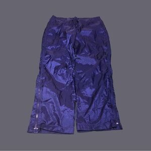 vintage baggy ASICS navy blue Streetwear sweatpants